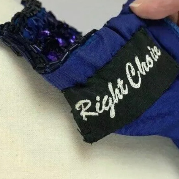 Gorgeous Purple Heavily Beaded Sequin All Over Cocktail Formal Dress, sz 4, S - Picture 2 of 4